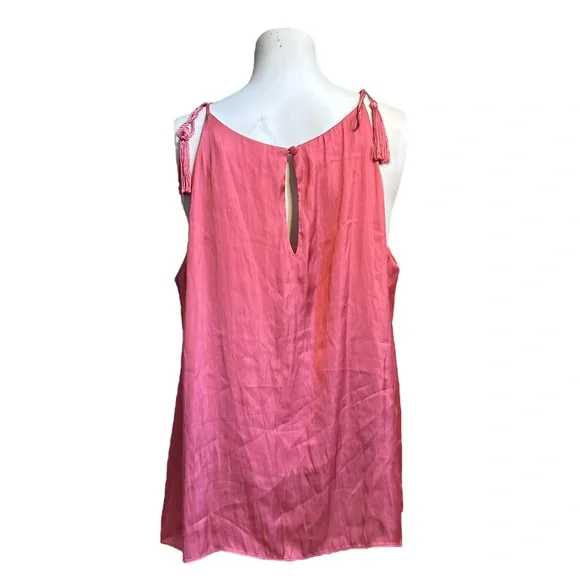 Pink Satin Blouse, Size L - Picture 2 of 3